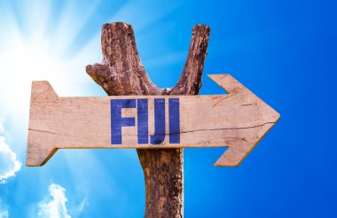 Fiji ahşap işareti