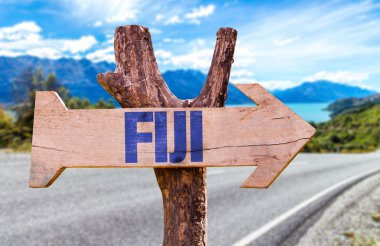 Fiji ahşap işareti