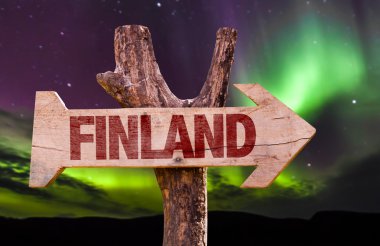 Finlandiya ahşap işareti