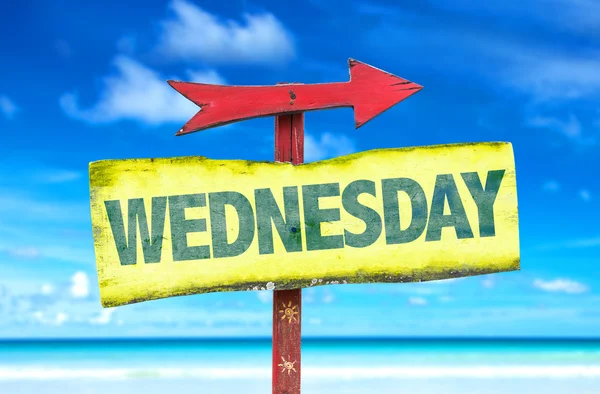 Wednesday text sign — Stock Photo, Image