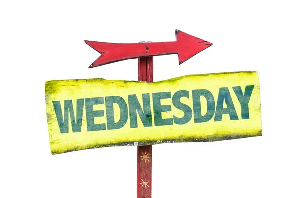 Wednesday text sign — Stock Photo, Image