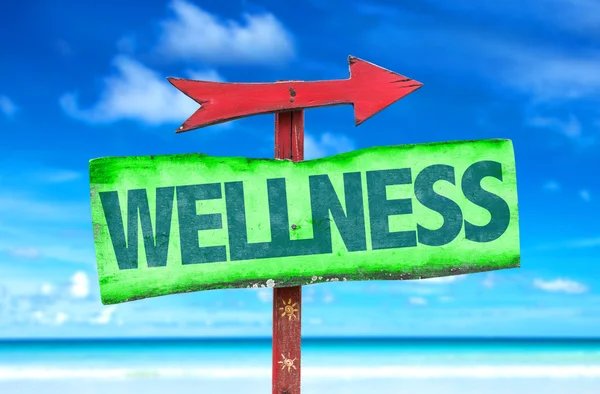 Wellness wooden sign — Stock Photo, Image