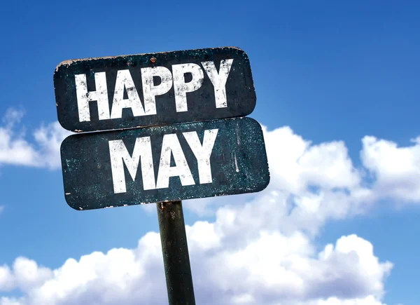 Happy May sign — Stock Photo, Image