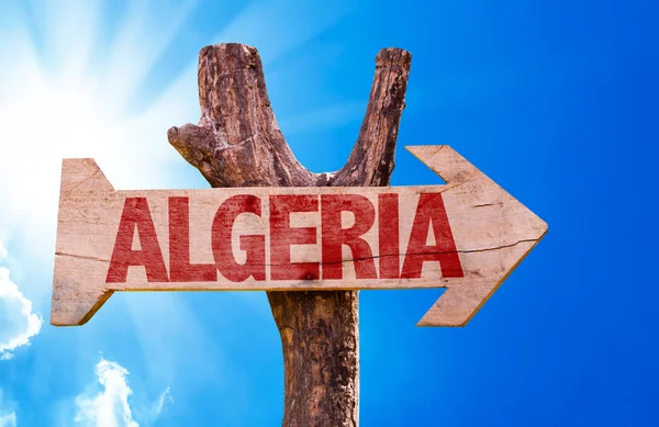 Algeria wooden sign — Stock Photo, Image