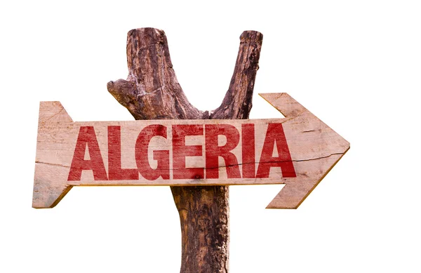 Algeria segno di legno — Foto Stock