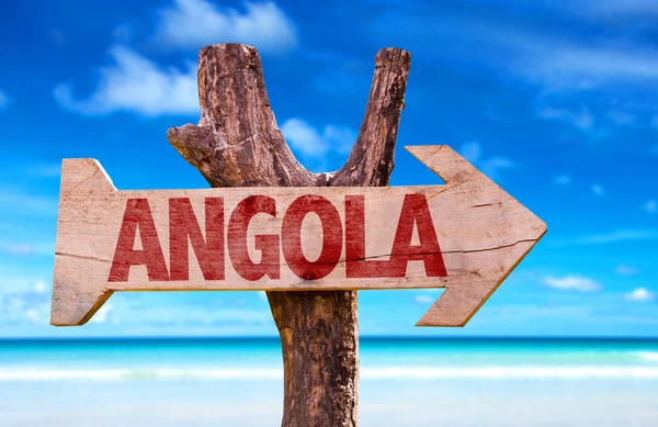 Angola panneau en bois — Photo