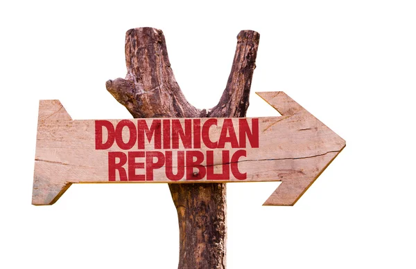 Señal de madera de República Dominicana —  Fotos de Stock