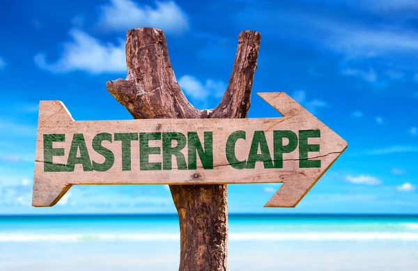 Eastern Cape segno di legno — Foto Stock