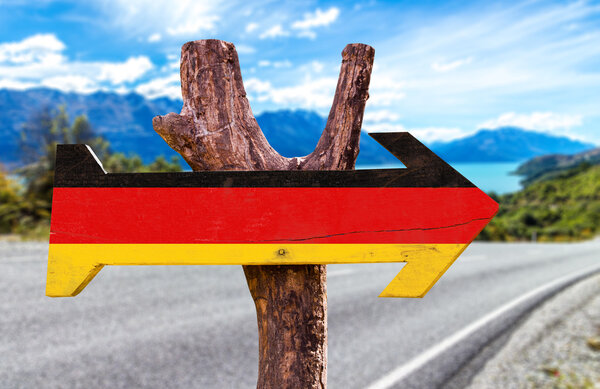Germany Flag wooden sign