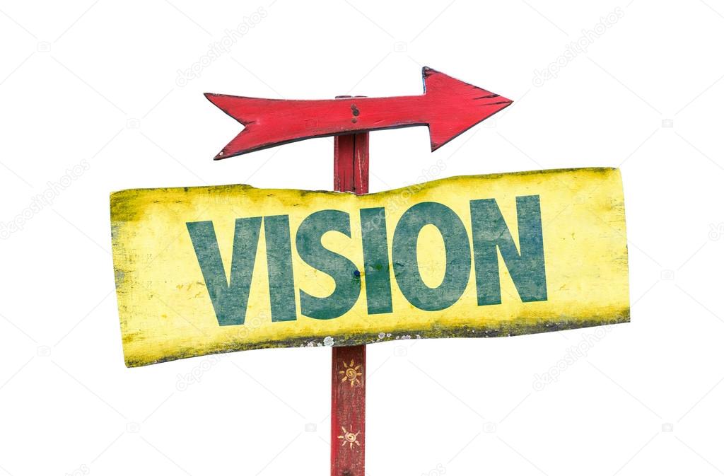 vision text sign