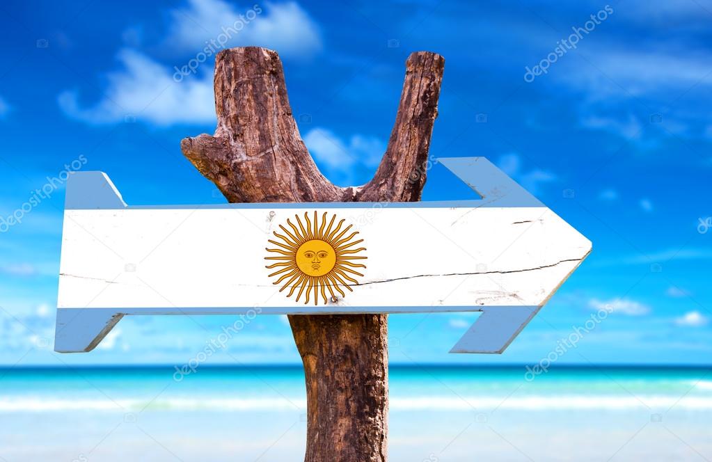Argentina wooden sign
