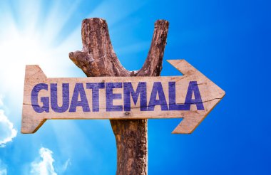 Guatemala ahşap işareti