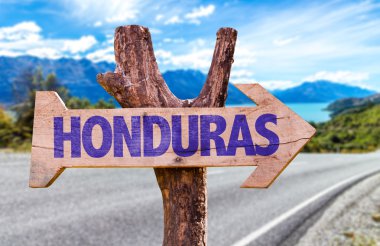 Honduras ahşap işareti