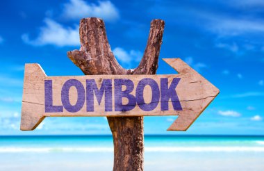 Lombok ahşap işareti