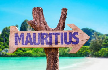 Mauritius ahşap işareti