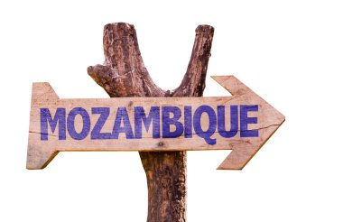 Mozambik ahşap işareti