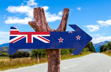 New Zealand Flag sign clipart