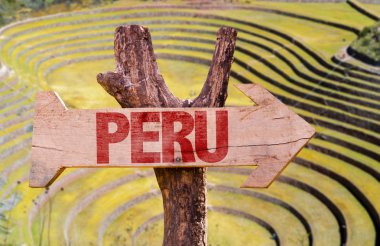 Peru ahşap işareti