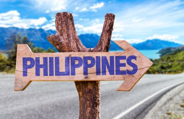 Filipinler ahşap işareti