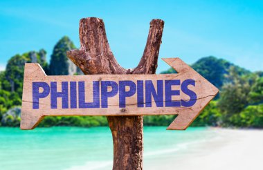Filipinler ahşap işareti