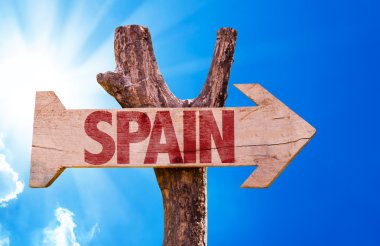İspanya ahşap işareti