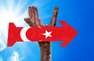 Turkey Flag wooden sign