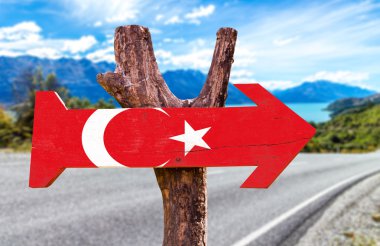 Turkey Flag wooden sign