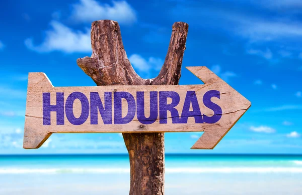 Vývěsní štít Honduras — Stock fotografie