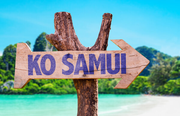 Ko Samui wooden sign