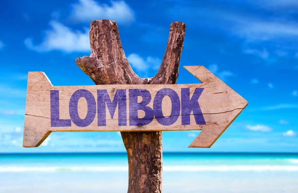 Lombok ahşap işareti