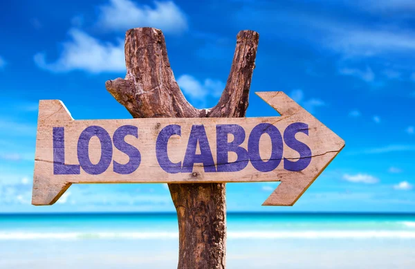 Los Cabos wooden sign — Stock Photo, Image