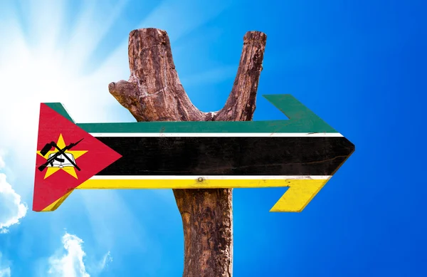 Segnale bandiera mozambicana — Foto Stock