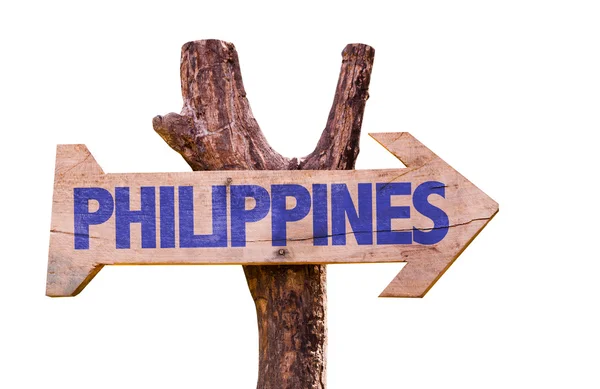 Philippines wooden sign — Stock Photo, Image