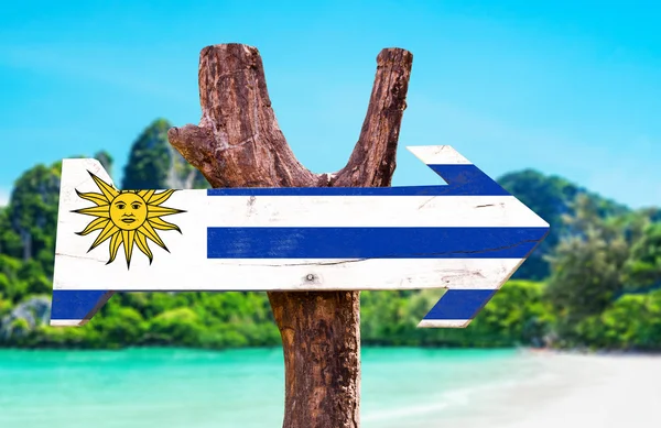 乌拉圭国旗标志 — 图库照片