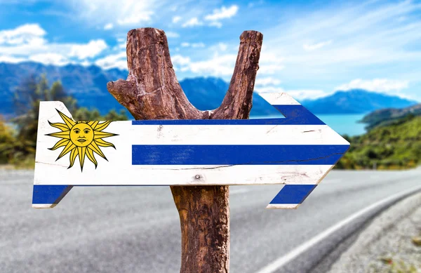 Signo de bandera de Uruguay —  Fotos de Stock