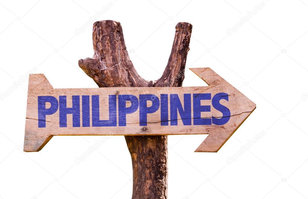 Philippines wooden sign