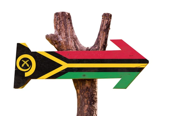 Vanuatu vlag teken — Stockfoto