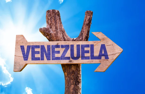 Venezuela wooden sign — Stock Photo, Image