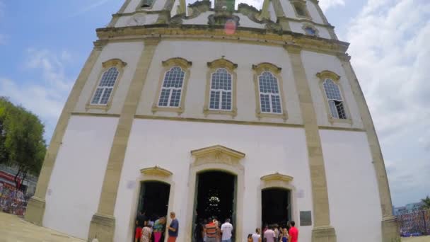 La famosa iglesia de Salvador — Vídeos de Stock