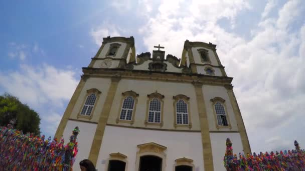 Знаменита церква в Сальвадор — стокове відео