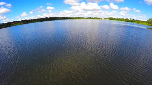 Lago paranoa in brasilien — Stockvideo