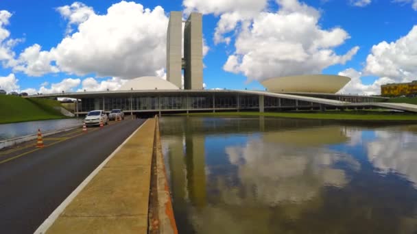 Der brasilianische Nationalkongress — Stockvideo