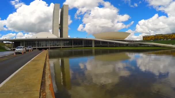 El Congreso Nacional de Brasil — Vídeo de stock