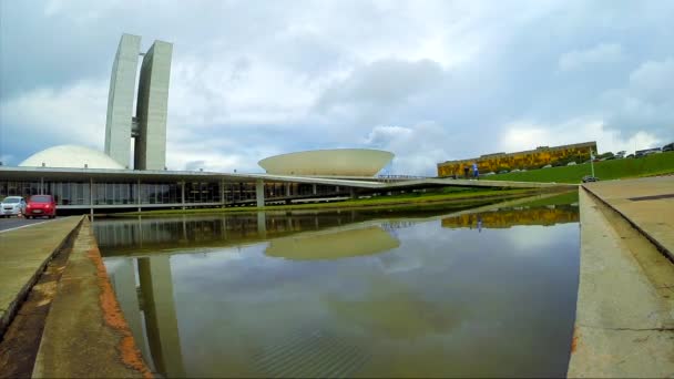 Het Nationaal Congres van Brazilië — Stockvideo