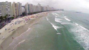 ünlü Brezilyalı kıyı şeridi Beach'de