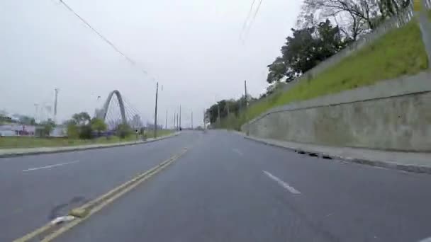 Дорога из знаменитого района Mooca — стоковое видео