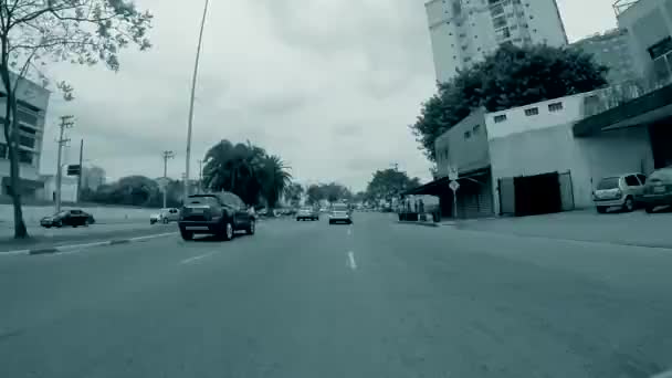 Conduciendo desde el famoso distrito Mooca — Vídeo de stock