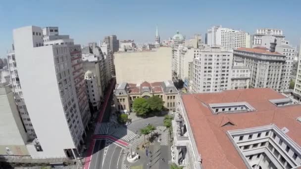 Visa från Sao Paulo Downtown — Stockvideo