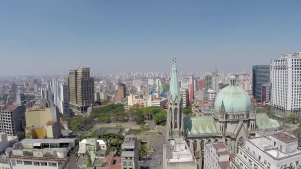 Vista desde el centro de Sao Paulo — Vídeo de stock