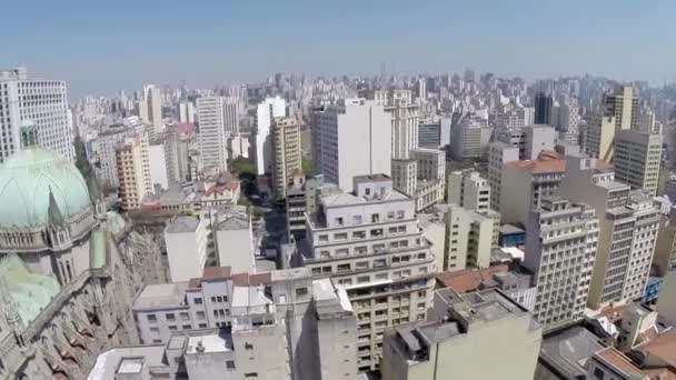 Uitzicht vanaf Sao Paulo Downtown — Stockvideo